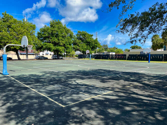 Virginia Shuman Young Montessori School Outdoor Basketball Courts in Fort Lauderdale