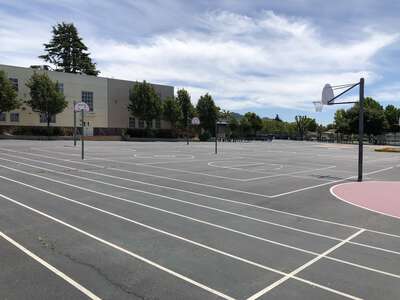 Harding Elementary School Outdoor Basketball Courts in El Cerrito