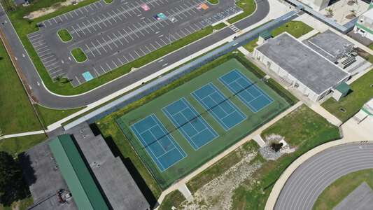 Gulf High School Tennis Courts in New Port Richey