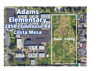 Adams Elementary School (K-6) Field - Utility in Costa Mesa