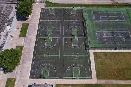 Cypress Bay High School Outdoor Basketball Courts in Weston
