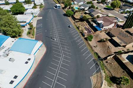 Orange Glen High School Parking Lot - Rear in Escondido