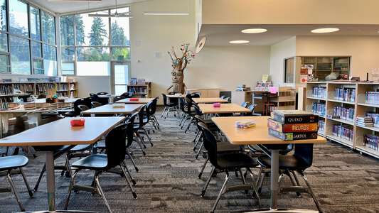 Mark Twain Elementary School Library in Kirkland