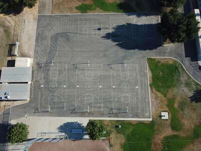 Teague Elementary School Outdoor Basketball Courts in Fresno