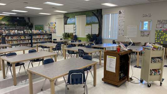 Ippolito Elementary School (1951) Library in Riverview