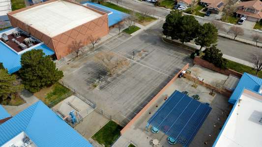 Hillview Middle School Parking Lot - Front small in Palmdale