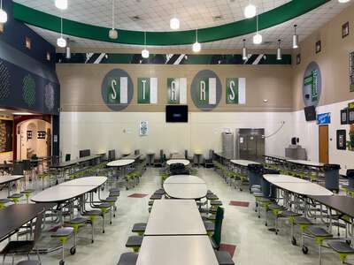 Raul Quintanilla Sr Middle School STEAM Academy Cafeteria in Dallas 2