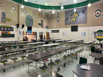 Raul Quintanilla Sr Middle School STEAM Academy Cafeteria in Dallas 3