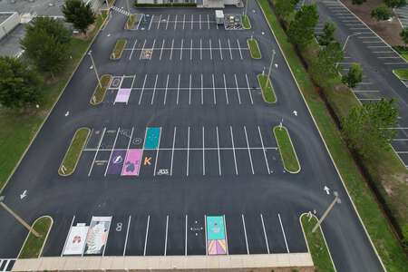 Wiregrass Ranch High School Parking Lot - Front in Wesley Chapel