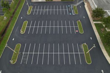 Wiregrass Ranch High School Parking Lot - Front in Wesley Chapel