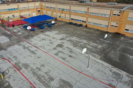 McLean Middle School Outdoor Basketball Courts in Fort Worth