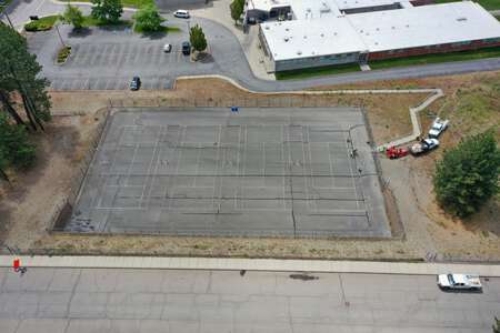 Bowdish Middle School Tennis Courts in Spokane Valley