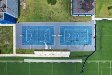 J.C.Bermudez Doral Senior High School Outdoor Basketball Courts in Doral