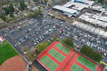 Elk Grove High School Parking Lot in Elk Grove
