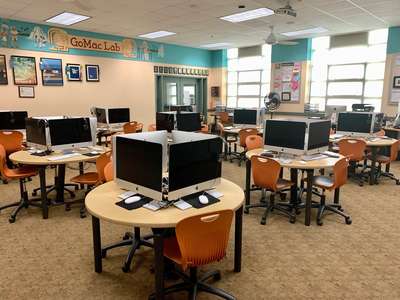 Coronado Middle School Room 121 - MAC Lab in Coronado 3