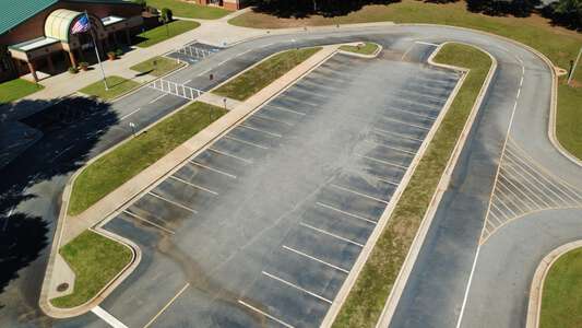 Rocky Branch Elementary School Parking Lot in Bogart 2