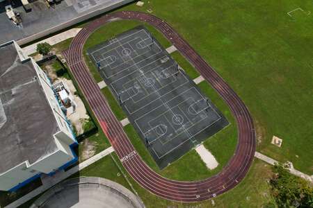 Millenium 6-12 Collegiate Academy Outdoor Basketball Courts in Tamarac