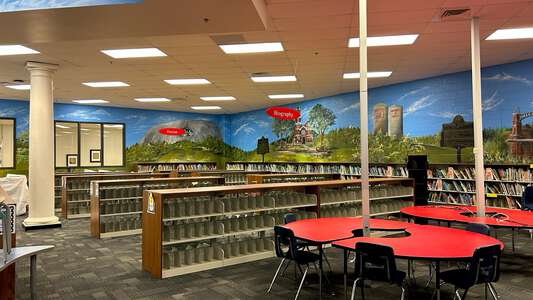 Puckett's Mill Elementary School Library in Dacula