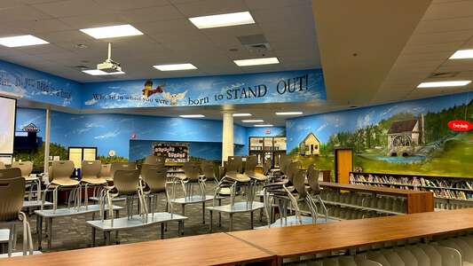 Puckett's Mill Elementary School Library in Dacula