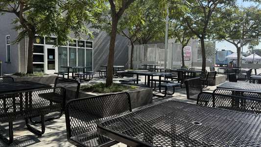 Marco Antonio Firebaugh High School Outdoor Lunch Area in Lynwood