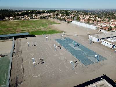 Bonita Vista Middle School Outdoor Basketball Courts in Chula Vista