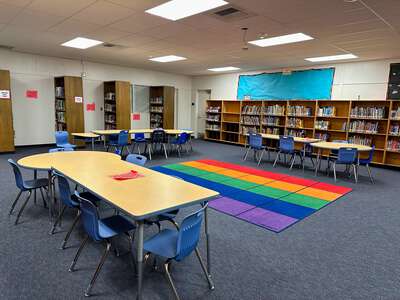 Monroe Elementary Language Academy Library in Fountain Valley