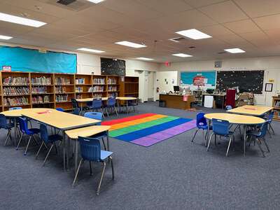 Monroe Elementary Language Academy Library in Fountain Valley
