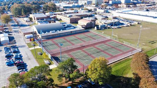 Princess Anne High School Tennis Courts in Virginia Beach