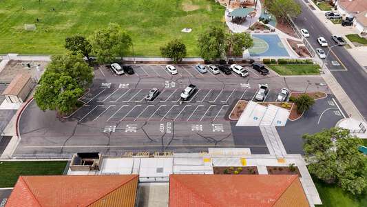 Sam Vaughn Elementary School Parking Lot - Side in Ceres 2