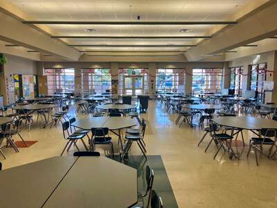 Woodland Springs Elementary School Cafeteria in Fort Worth