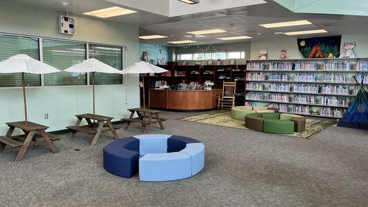 Burbank Elementary School Library in San Diego