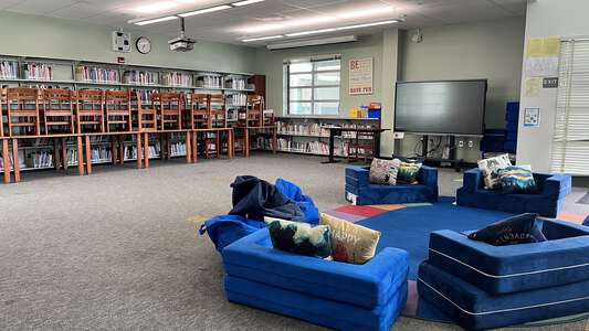 Burbank Elementary School Library in San Diego