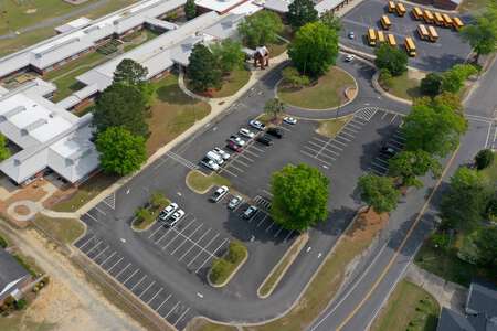 Four Oaks Elementary School Parking Lot - Visitor in Four Oaks