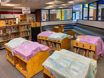Skyview Elementary School Library in Thornton