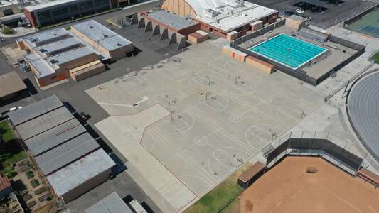 Orange High School Outdoor Basketball Courts in Orange