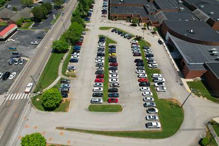 Powell High School Parking Lot - Front in Powell