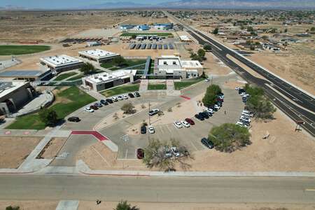 California City Middle School Parking Lot - Front in California City