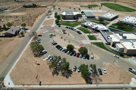 California City Middle School Parking Lot - Front in California City