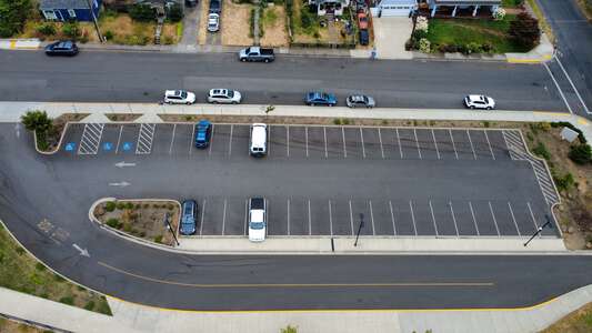 May Street Elementary School Parking Lot in Hood River