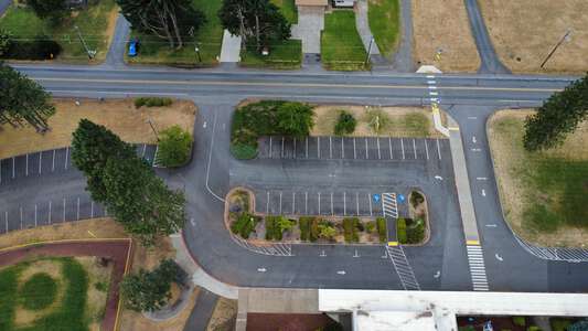Westside Elementary School Parking Lot - Front in Hood River