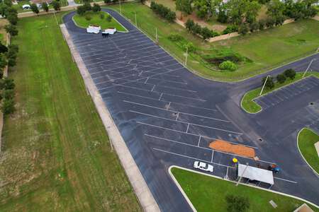 Fivay High School Parking Lot - Buses in Hudson