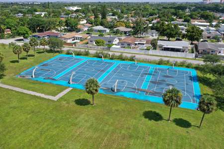 John F. Kennedy Middle School Outdoor Basketball Courts in North Miami Beach