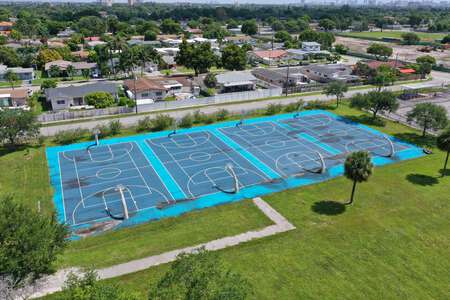 John F. Kennedy Middle School Outdoor Basketball Courts in North Miami Beach