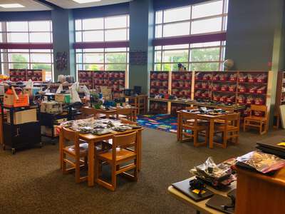 Hines-Caldwell Elementary Library in Houston