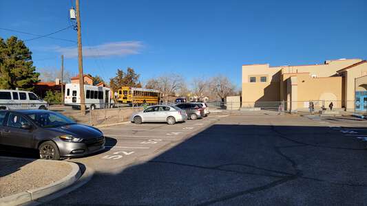 Monte Vista Elementary School Parking Lot - West in Albuquerque 2
