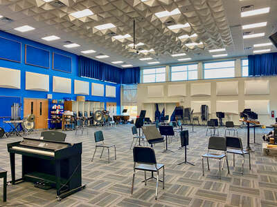 Columbus North High School Band Room 1114 in Columbus