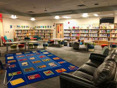 A. Montoya Elementary School Media Center in Tijeras