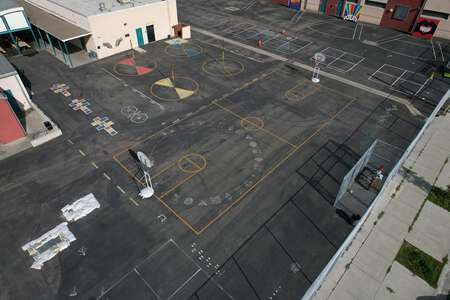 Edison Elementary School Outdoor Basketball Courts in San Diego