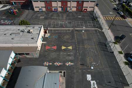Edison Elementary School Outdoor Basketball Courts in San Diego