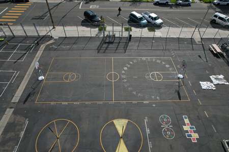 Edison Elementary School Outdoor Basketball Courts in San Diego